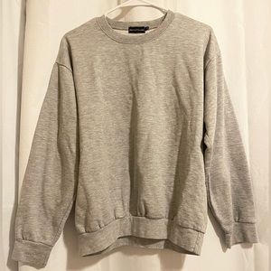 PrettyLittleThing Women’s Basic Grey Crew Neck